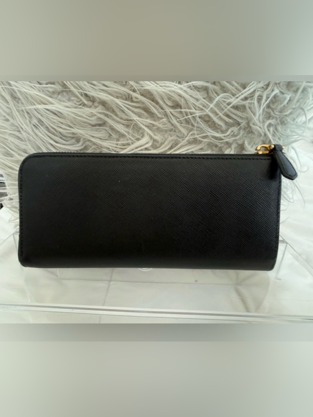 PRADA Vitello Move Black Leather Zip Around Wallet - CERTIFIED AUTHENTIC - Picture 5 of 13